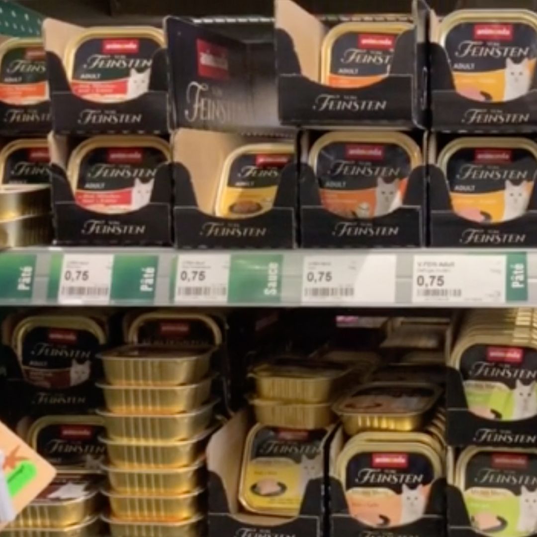 Animonda pet food on sale in Germany, May 2022 © Earthsight