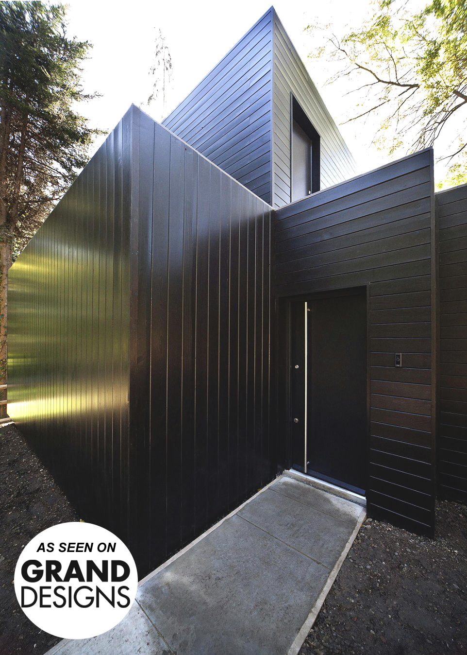 Siberian larch-cladded house featured on TV home design show Grand Designs. Source: Bennetts Timber