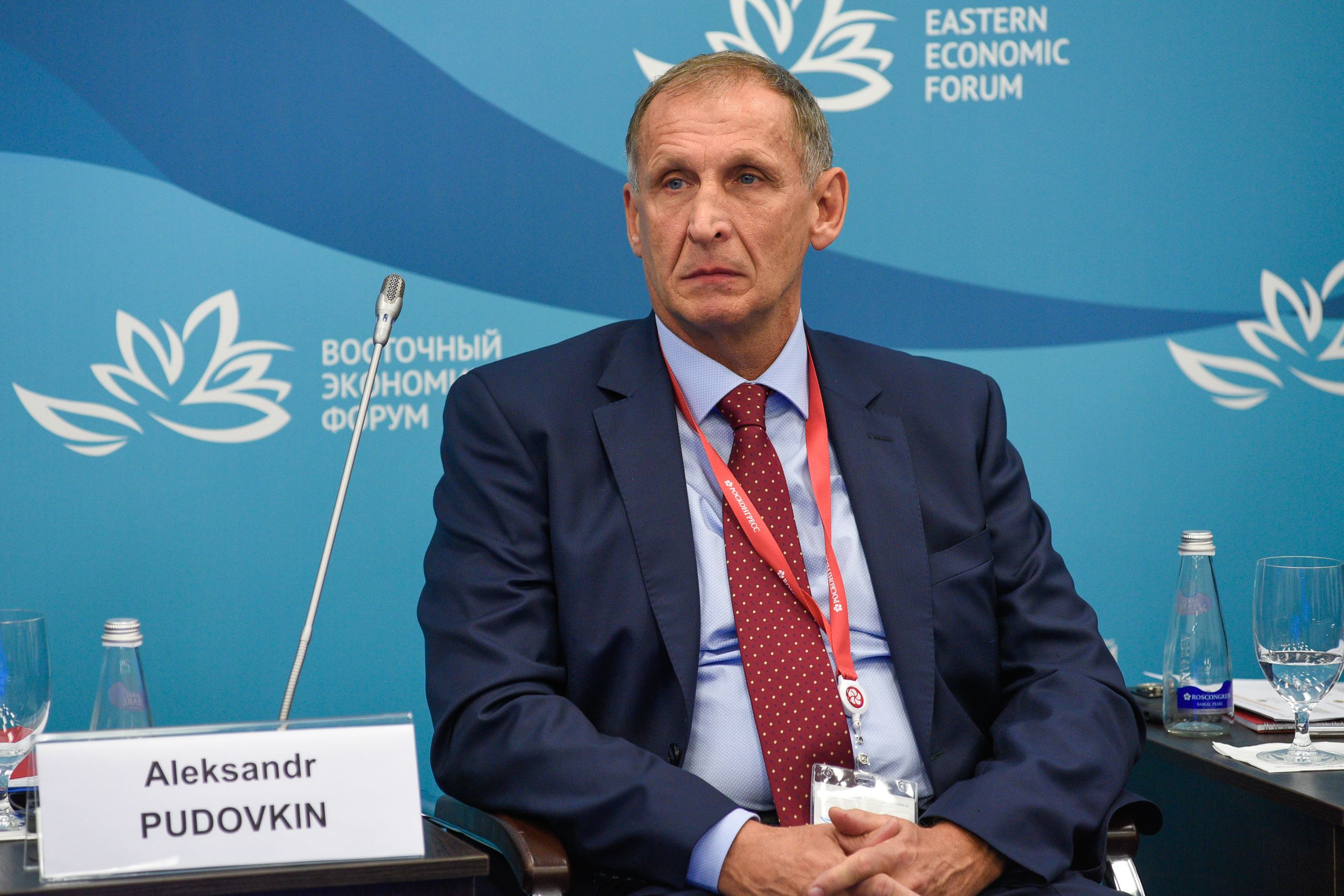 Pudovkin at the 2018 Eastern Economic Forum. Photo: Evgeniy Egorov/Roscongress Foundation/forumvostok.ru